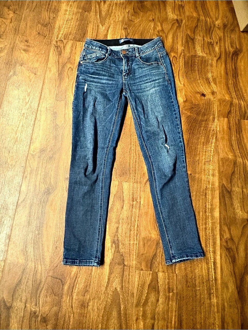 Democracy "Ab"solution Jeans Size 0P Petite Medium Wash Denim Stretch